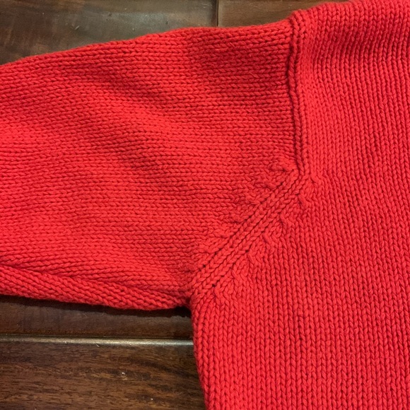 Vintage Marisa Christina Christmas Tree Button Red Sweater Size M 2001 - Picture 5 of 8